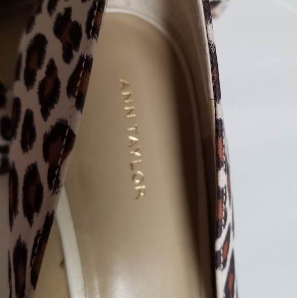 🌟New ANN TAYLOR Leopard Now Heels S- 9 - Picture 8 of 12